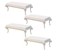 HDGSAFD Confezione da 4 Piccole Tovaglie Stampate A Pois, Tovaglie Decorative per Feste, Tovaglie Impermeabili, Tovaglie Rettangolari, Tovaglie in Plastica