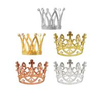 HDGSAFD Confezione da 5 Ornamenti per Gioielli A Corona, Decorazioni per Torte, Ornamenti per Corone con Strass, Ornamenti Scintillanti, Accessori per Torte per Ragazze