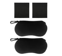 HDGSAFD Custodia Per Occhiali Da 2 Pezzi E Panno Per Occhiali Da 2 Pezzi, Custodia Per Occhiali Portatile Per Uso Esterno, Custodia Per Occhiali, Borsa Protettiva Per Occhiali