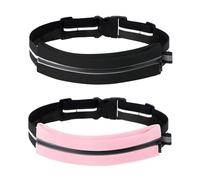HDGSAFD Marsupio da Corsa da 2 Pezzi, Marsupio Impermeabile, Marsupio Portatile, Tracolla Regolabile, Marsupio, Attrezzatura Sportiva