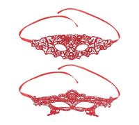 HDGSAFD Maschere per Il Viso in Pizzo 2 Pezzi, Maschere per Il Viso Vuote Sexy, Maschere per Feste in Costume, Accessori di Abbigliamento, Maschere per Il Viso da Donna