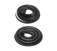 HDGSAFD Modelli di serpente realistici, serpenti di gomma realistici, giocattoli da carezze, oggetti di scena da giardino, finti, serpenti in gomma morbida, set di carezze per bambini
