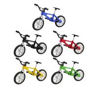 HDGSAFD Modello di Bicicletta da 5 Pezzi Mini Bicicletta Modello di Simulazione Creativa Decorazione Desktop Ornamenti Modello di Bicicletta per Bambini Giocattolo