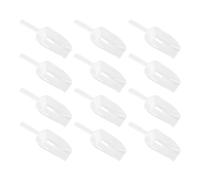 HDGSAFD Pala da 12 Pezzi, Pala di Plastica Trasparente, Pala Multiuso, Cucchiaio Riutilizzabile, Pala di Sabbia per Bambini, Pala da Cucina.