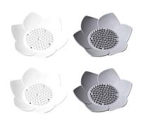 HDGSAFD Portasapone A Forma di Fiore da 4 Pezzi, Portasapone Creativo, Portasapone in Silicone, Portasapone per Scarico Domestico, Accessori per Il Bagno