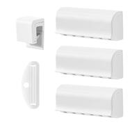 HDGSAFD Portaspazzolino da 3 Pezzi, Portaspazzolino da 1 Pezzo E Spremidentifricio da 1 Pezzo, Portaspazzolino A Parete, Portaspazzolino con Coperchio, Accessori per Il Bagno