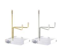 HDGSAFD Praticolo per Display da 2 Pezzi, Accessori per La Casa, Rack di Visualizzazione in Cristallo, Semplice Rack per Display, Possono Essere Utilizzati per Foto, Schede E Oggetti da Collezione.