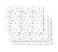 HDGSAFD Puzzle Vuoto in Legno da 10 Pezzi, Mini Giocattolo Puzzle per Bambini, Puzzle Fai da Te, Decorazione Puzzle Personalizzata