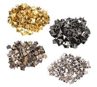 HDGSAFD Rivetti Quadrati da 200 Pezzi, Rivetti in Metallo, Decorazione Rivetti alla Moda, Possono Essere Utilizzati per Abbigliamento, Cappelli, Scarpe, Borse