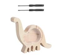 HDGSAFD Salvadanaio Giraffa da 1 Pezzo E Mini Cacciavite A Croce da 2 Pezzi, Salvadanaio in Legno, Salvadanaio Creativo, Salvadanaio Rimovibile
