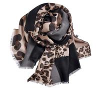 HDGSAFD Sciarpa Con Stampa Leopardata 1 Pezzo, Sciarpa Vintage, Sciarpa In Cotone E Lino, Sciarpa Da Donna, Sciarpa Calda, Accessori Di Abbigliamento