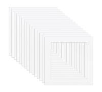 HDGSAFD Set di 15 bordi quadrati, cornici per foto, cornice bianca, installazione di immagini, materiale fai da te, decorazione per la casa e l'ufficio, adatto per visualizzazione di arte e foto