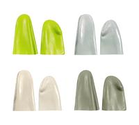 HDGSAFD Set di 4 paia di dita protettive, dita in pelle, accessori per cucito, utensili da cucito fai da te