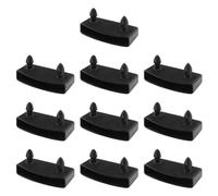 HDGSAFD Supporto per doghe in pino massiccio da 10 pezzi, accessori per doghe, sostituto per letto matrimoniale, perfetto per letti matrimoniali, king size e singoli (nero)