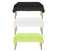 HDGSAFD Tovaglia Rettangolare da 3 Pezzi, Tovaglia Decorativa per Feste, Decorazione del Tavolo da Pranzo, Tovaglia in Plastica Impermeabile, Forniture per Feste.