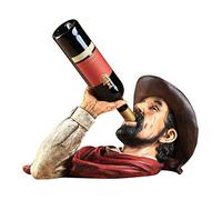 HDGTDR3SS2382SSSSTT Portabottiglie in resina stile cowboy occidentale portabottiglie portabottiglie whisky vino rack da tavolo dipinto rustico