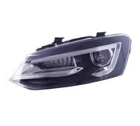 HDHCSCAGH Gruppo Faro Anteriore per VW per Polo 2011 2012 2013-2018 Git Faro Drl Accessori per Lenti Proiettore Coda Posteriore Fendinebbia Gruppo Fari Anteriori Assy(2pcs Headlights)
