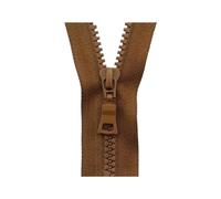 Hdhfjks 5 Cerniere in Resina Aperte, 5# 30-80 cm, per Cucire Tasche per Borse, Cerniere Decorative per Vestiti, Kit di Riparazione Accessori Fai da Te,Marrone,55 Centimetri
