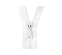 Hdhfjks 5 Cerniere in Resina Aperte, 5# 30-80 cm, per Cucire Tasche per Borse, Cerniere Decorative per Vestiti, Kit di Riparazione Accessori Fai da Te,Bianco,60 Centimetri