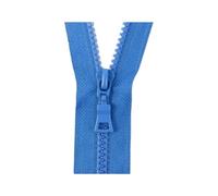 Hdhfjks 5 Cerniere in Resina Aperte, 5# 30-80 cm, per Cucire Tasche per Borse, Cerniere Decorative per Vestiti, Kit di Riparazione Accessori Fai da Te,Blu,55 Centimetri