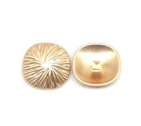 Hdhfjks Bottoni Decorativi, Bottoni Piatti Irregolari, Adatti per Accessori da Cucito Fai da Te per Giacche a Vento,Oro Opaco,30mm 10 Pezzi