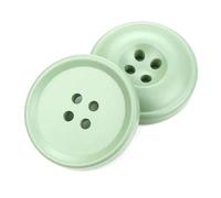 Hdhfjks Bottoni in Resina a Quattro Fori, Bottoni Rotondi per Giacche, Accessori cuciti a Mano, Accessori per Abbigliamento Fai da Te,Verde Chiaro,25mm 30 Pezzi