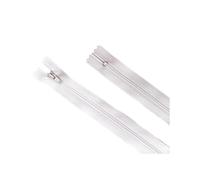 Hdhfjks Cerniera a Spirale in Nylon da 10 Pezzi, 10-60 cm, per Sartoria, Cucito, Fai da Te, Resistente e Regolabile,Bianco