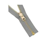 Hdhfjks Cerniera Girevole in Metallo con estremità Aperta, 5# 60-150 cm, per Piumino Doppio Lato, Accessori per Cucire Indumenti Fai da Te,Grigio,150 Centimetri