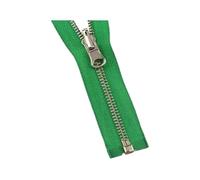 Hdhfjks Cerniera Girevole in Metallo con estremità Aperta, 5# 60-150 cm, per Piumino Doppio Lato, Accessori per Cucire Indumenti Fai da Te,Verde,90 Centimetri