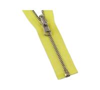 Hdhfjks Cerniera Girevole in Metallo con estremità Aperta, 5# 60-150 cm, per Piumino Doppio Lato, Accessori per Cucire Indumenti Fai da Te,Giallo,90 Centimetri