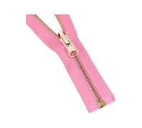 Hdhfjks Cerniera Girevole in Metallo con estremità Aperta, 5# 60-150 cm, per Piumino Doppio Lato, Accessori per Cucire Indumenti Fai da Te,Rosa,100 Centimetri