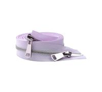 Hdhfjks Cerniera Lampo in Metallo Aperta da 30/40/50/60/70/80 cm, 5#, con Doppio cursore, per Cucire Tasche in Tessuto,Viola,20 Centimetri