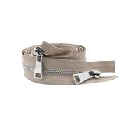 Hdhfjks Cerniera Lampo in Metallo Aperta da 30/40/50/60/70/80 cm, 5#, con Doppio cursore, per Cucire Tasche in Tessuto,20 Centimetri