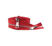 Hdhfjks Cerniera Lampo in Metallo Aperta da 30/40/50/60/70/80 cm, 5#, con Doppio cursore, per Cucire Tasche in Tessuto,20 Centimetri