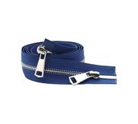 Hdhfjks Cerniera Lampo in Metallo Aperta da 30/40/50/60/70/80 cm, 5#, con Doppio cursore, per Cucire Tasche in Tessuto,20 Centimetri