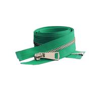 Hdhfjks Cerniera Metallica Aperta da 30/40/50/60/70/80 cm, 5#, con Blocco Automatico, per Cucire Tasche di Indumenti,Verde,20 Centimetri