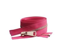 Hdhfjks Cerniera Metallica Aperta da 30/40/50/60/70/80 cm, 5#, con Blocco Automatico, per Cucire Tasche di Indumenti,20 Centimetri