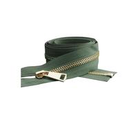 Hdhfjks Cerniera Metallica Aperta da 30/40/50/60/70/80 cm, 5#, con Blocco Automatico, per Cucire Tasche di Indumenti,20 Centimetri