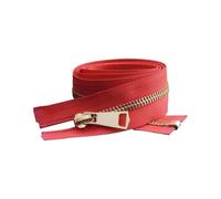 Hdhfjks Cerniera Metallica Aperta da 30/40/50/60/70/80 cm, 5#, con Blocco Automatico, per Cucire Tasche di Indumenti,20 Centimetri