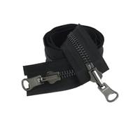 Hdhfjks Cerniere Metalliche a Doppio cursore, 5# 8# 60-120 cm, Cerniera Reversibile Rotante, per Cucire Giacche e Cappotti, Kit di Riparazione Cerniere, Accessori Fai da Te,5#,60cm