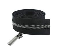 Hdhfjks Nastro con Cerniera a Spirale in Nylon, 5#, con cursore, per riparazioni di Indumenti, Facile da Tagliare