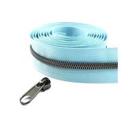 Hdhfjks Nastro con Cerniera a Spirale in Nylon, 5#, con cursore, per riparazioni di Indumenti, Facile da Tagliare