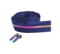 Hdhfjks Nastro per Cerniera da 5 Metri, Cerniera a Spirale in Nylon e plastica, 5#, Semplice e Resistente, Adatto per riparazioni di Cerniere e Cucito Fai da Te. Accessori