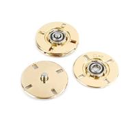 Hdhfjks Set di Bottoni Automatici da 10-25 mm, Adatti per Accessori Fai da Te da Cucire a Mano Come Abbigliamento e Decorazioni per Borse,Oro Chiaro,18mm 20set