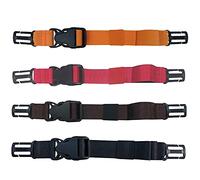 HDHYK Confezione da 3 cinghie pettorali resistenti regolabili per zaino, cinghia toracica adatta per cinghie sullo zaino fino a 2,5 cm (nero/marrone/arancione)