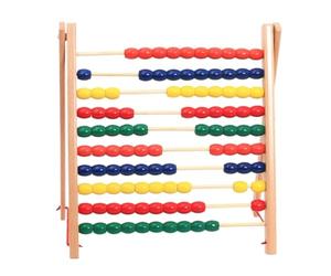 HDICUHNANU Abaco Calcolatrice Soroban Abaco in Legno da 100 Perline, Contatori di, Strumenti Matematici, Impara A Contare E A I Numeri Educativi Prescolari