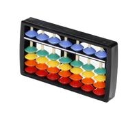 HDICUHNANU Abaco Calcolatrice Soroban Abaco Portatile Arcobaleno A 7 Cifre, Calcolo Matematico for L'apprendimento Precoce, A 5 Perline Educativi Prescolari