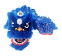 HDICUHNANU Drago Cinese per Feste 6 Pollici Festa di Primavera della Danza del Leone Cinese Celebrazione Apertura Mascotte Tradizionale All'aperto Feste Cinesi in Italia(Blue)
