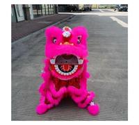 HDICUHNANU Drago Cinese per Feste 6 Pollici Festa di Primavera della Danza del Leone Cinese Celebrazione Apertura Mascotte Tradizionale All'aperto Feste Cinesi in Italia(Pink)