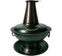 HDICUHNANU Hot Pot Shabu Pot Pentole per Cucinare Pentola Calda in Rame Cinese Riscaldamento A Carbone con in Pieno Adatto per Gli Amici in Campeggio Multi Functional(34cm)